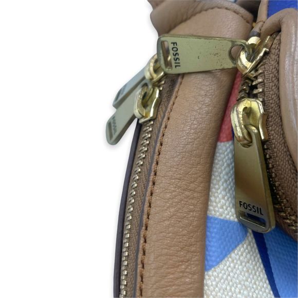 Fossil Floral print Cowhide Leather Crossbody - Picture 2 of 9